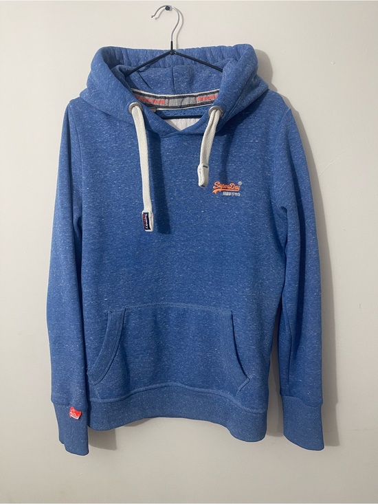 Superdry Other - Superdry Blue Pullover Hoodie with Contrast Drawcords